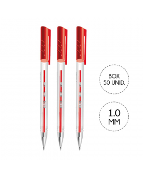 LAPIZ PASTA CRISTAL ROJO SET50U /20