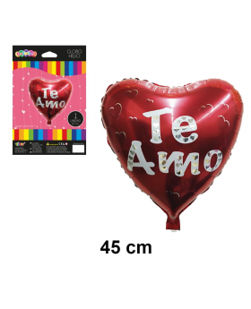 GLOBO HELIO CORAZON TE AMO 45CM /600