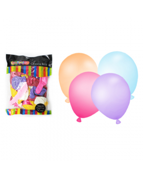 GLOBOS LISOS R9 30CM MIX COLOR SET50U /100