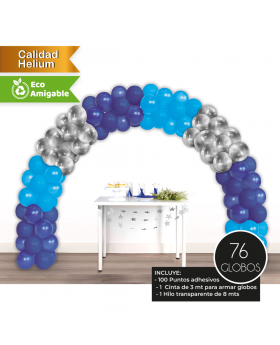 GLOBOS KIT ARCO DECO NIÑO R12 SET76U /50
