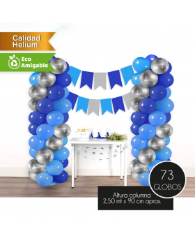 GLOBOS KIT COLUMNAS DECO BOY R12 SET73U /50