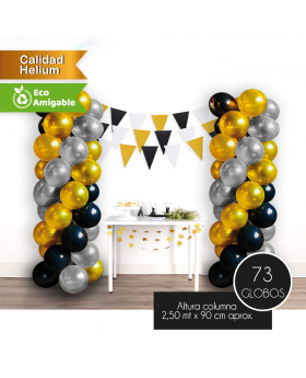 GLOBOS KIT COLUMNAS DECO PREMIUM R12 SET73U /50
