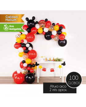 GLOBOS KIT DECORATIVO CUMPLEAÑOS NIÑO SET100U /50