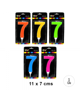 VELA BRILLO NUMERO 7 11CM /120