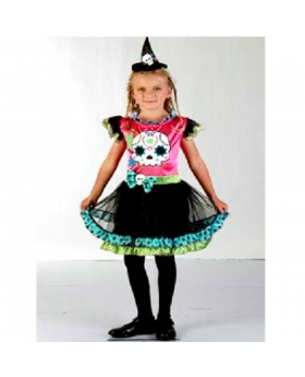 DISFRAZ BRUJITA CALAVERA X 1/36