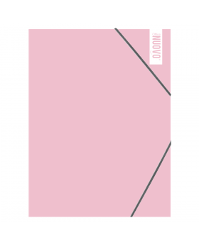 CARPETA CON ELASTICO ROSA PASTEL/200