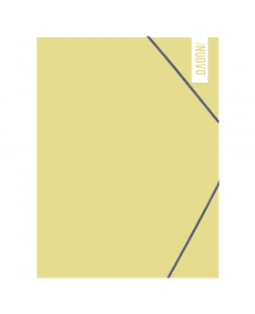 CARPETA CON ELASTICO AMARILLO PASTEL/200