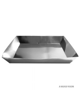 BANDEJA CARTON FIESTA SILVER SET2U /100
