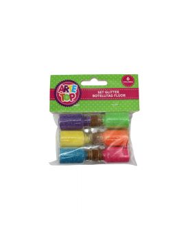 SET GLITTER BOTELLITAS FLUOR/144
