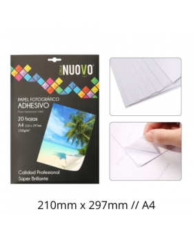 PAPEL FOTOGRAFICO ADHESIVO A4 150G /80