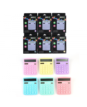 CALCULADORA DE ESCRITORIO COLORES PASTEL /120