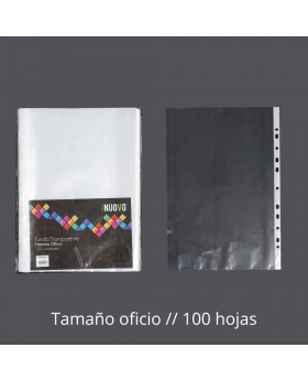 FUNDA TRANSPARENTE OFICIO SET100U /40