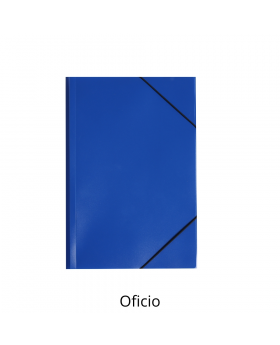 CARPETA PLASTICA ELASTICO OFICIO AZUL /144