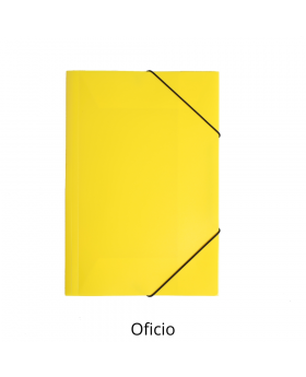 CARPETA PLASTICA ELASTICO OFICIO AMARILLO /144