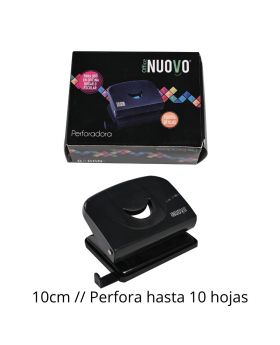 PERFORADORA METALICA 10H 10x6CM NEGRO /96