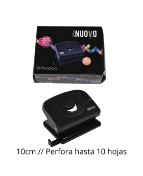 PERFORADORA METALICA 10H 10x6CM NEGRO /96