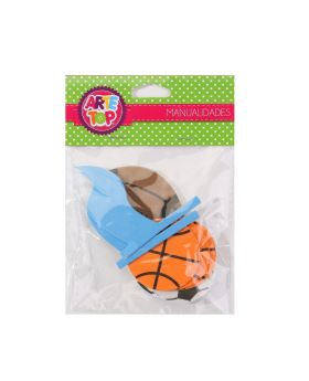 GOMA EVA FIGURAS CON DIBUJO SPORTS /240