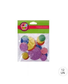 GOMA EVA GLITTER FIGURAS CIRCLE /240