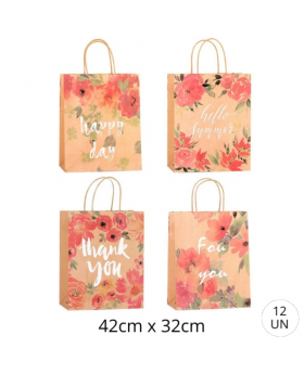 BOLSA REGALO MEDIANA HAPPY DAY 42x32CM /180