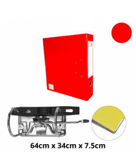 ARCHIVADOR OFICIO ANCHO ROJO /50