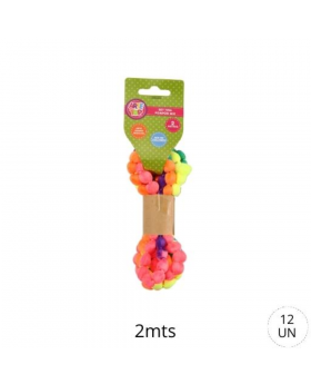 TIRA POMPON MIX 2M /300