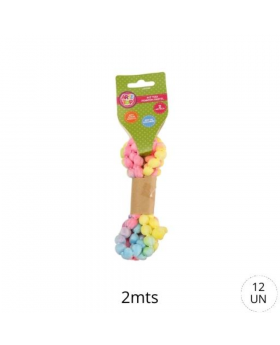 TIRA POMPON PASTEL 2M /300