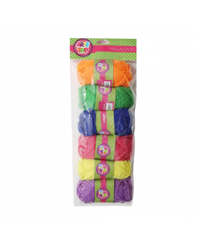 MADEJA LANA COLORES 25G SET6U /50