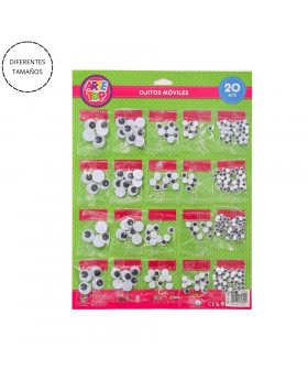 OJOS LOCOS SIN ADHESIVO SET20U /100