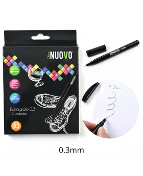 ESTILOGRAFO TIRALINEAS 0.3MM SET12U /96