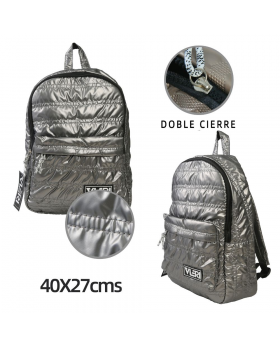 MOCHILA BUBLE LINEAS GRIS/50