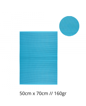 CARTULINA CORRUGADA 50X70CM 160G AZULCLA SET10U/25