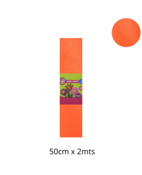 PAPEL CREPE 50x200CM NARANJA SET10U /20