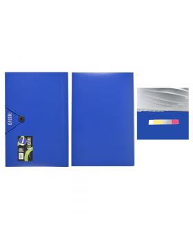 CARPETA ACORDEON AZUL OFICIO 13 DIVS /24