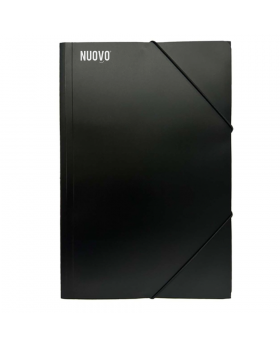 CARPETA OFICIO CON ELASTICO NEGRA NUOVO /120