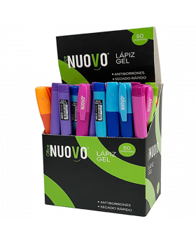LAPICERO GEL AZUL SILICONA MIX COLORES /1000