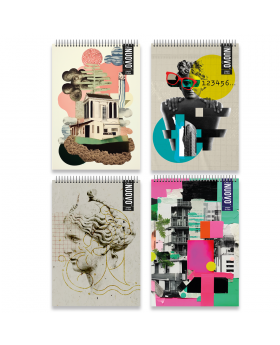 CROQUERA OFICIO DOBLE ESPIRAL COLLAGE 70G 80H /40