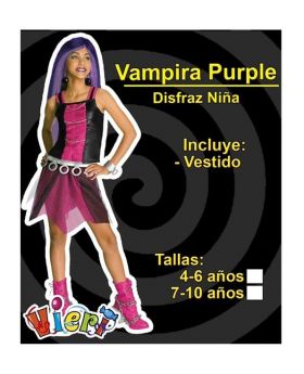 DISFRAZ VAMPIRITA PURPURA/36
