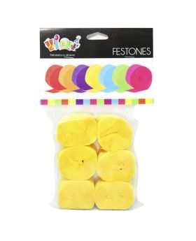 FESTON AMARILLO SET6U /120
