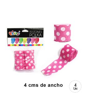 FESTON POLKA LILA SET4U /144