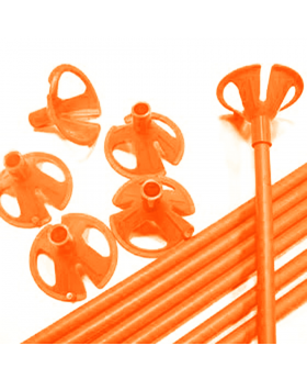 ST 100UN VARILLA GLOBO NARANJA /60