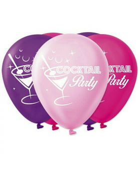 GLOBOS ESTAM. PINT COCKTAIL R12 25UN/100