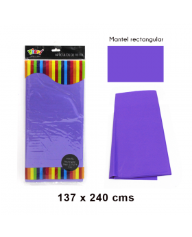 MANTEL FIESTA LILA 274x137CM /72