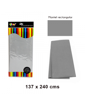 MANTEL FIESTA PLATA/72