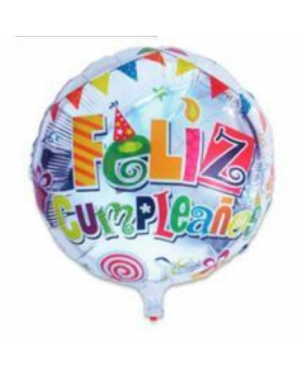 GLOBOS HELIO FELIZ CUMPLEAÑOS NIÑO 2 1UN/480