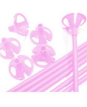 VARILLA PARA GLOBO COLOR ROSADO SET100U /50