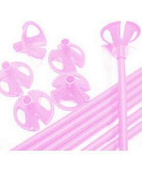 VARILLA PARA GLOBO COLOR ROSADO SET100U /50