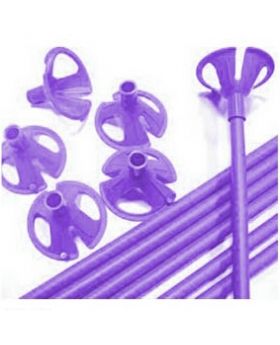 VARILLA PARA GLOBO COLOR MORADO SET100U /50