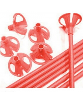 ST 100UN VARILLA GLOBO ROJO