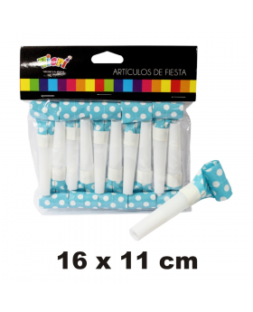 PITO BOA POLKA CELESTE SET10U /100