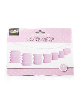 GUIRNALDA CON LAMPARAS 3,65 MTS ROSADO/120
